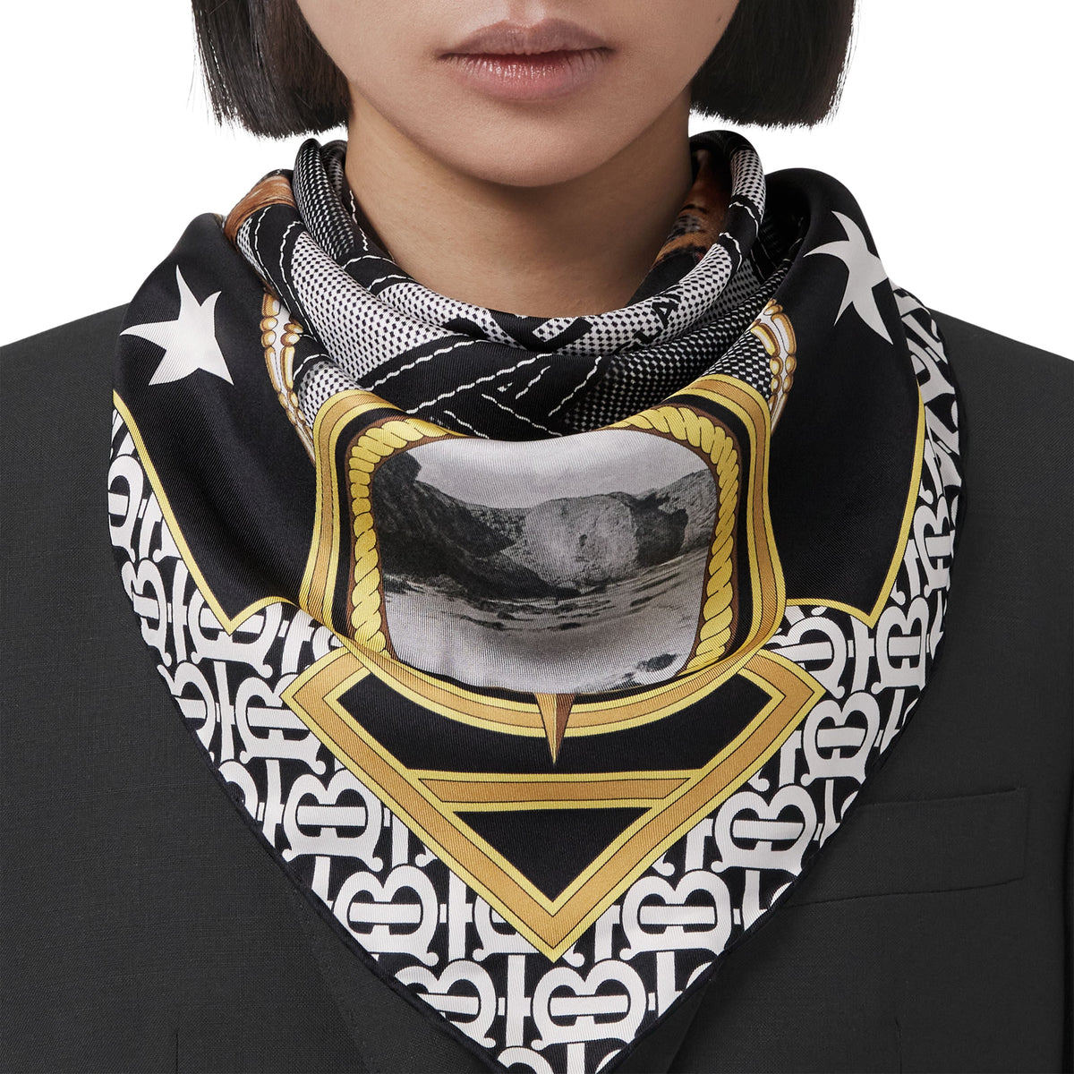 SILK SCARVES MONOCHROME
