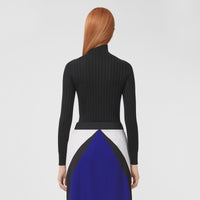 W KNIT T NECK NOIR