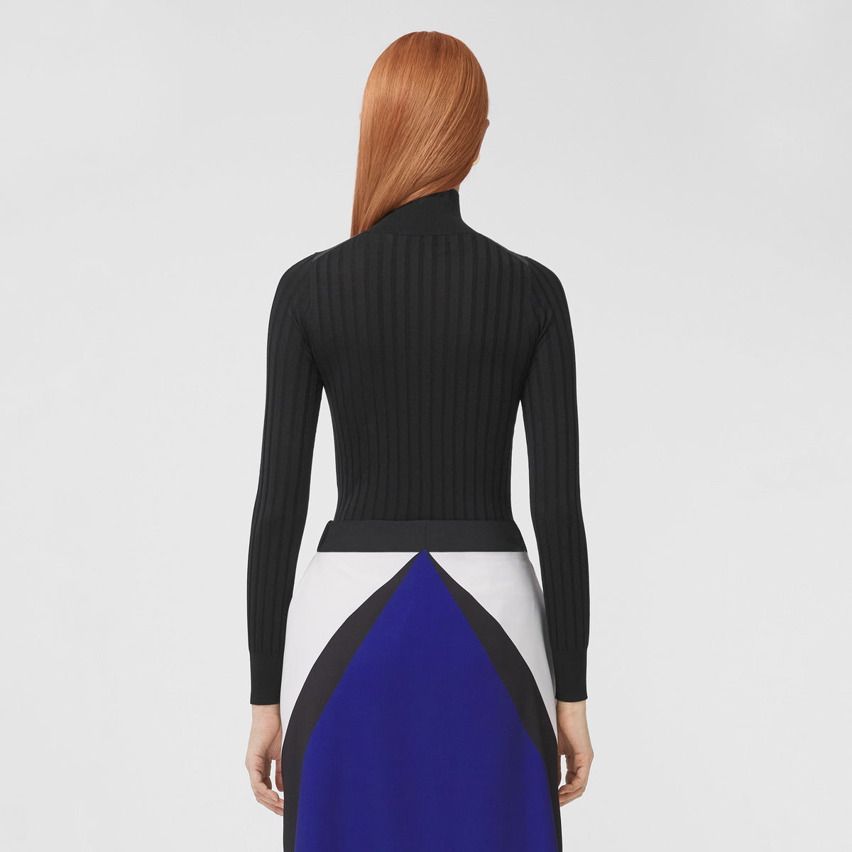 W KNIT T NECK NOIR