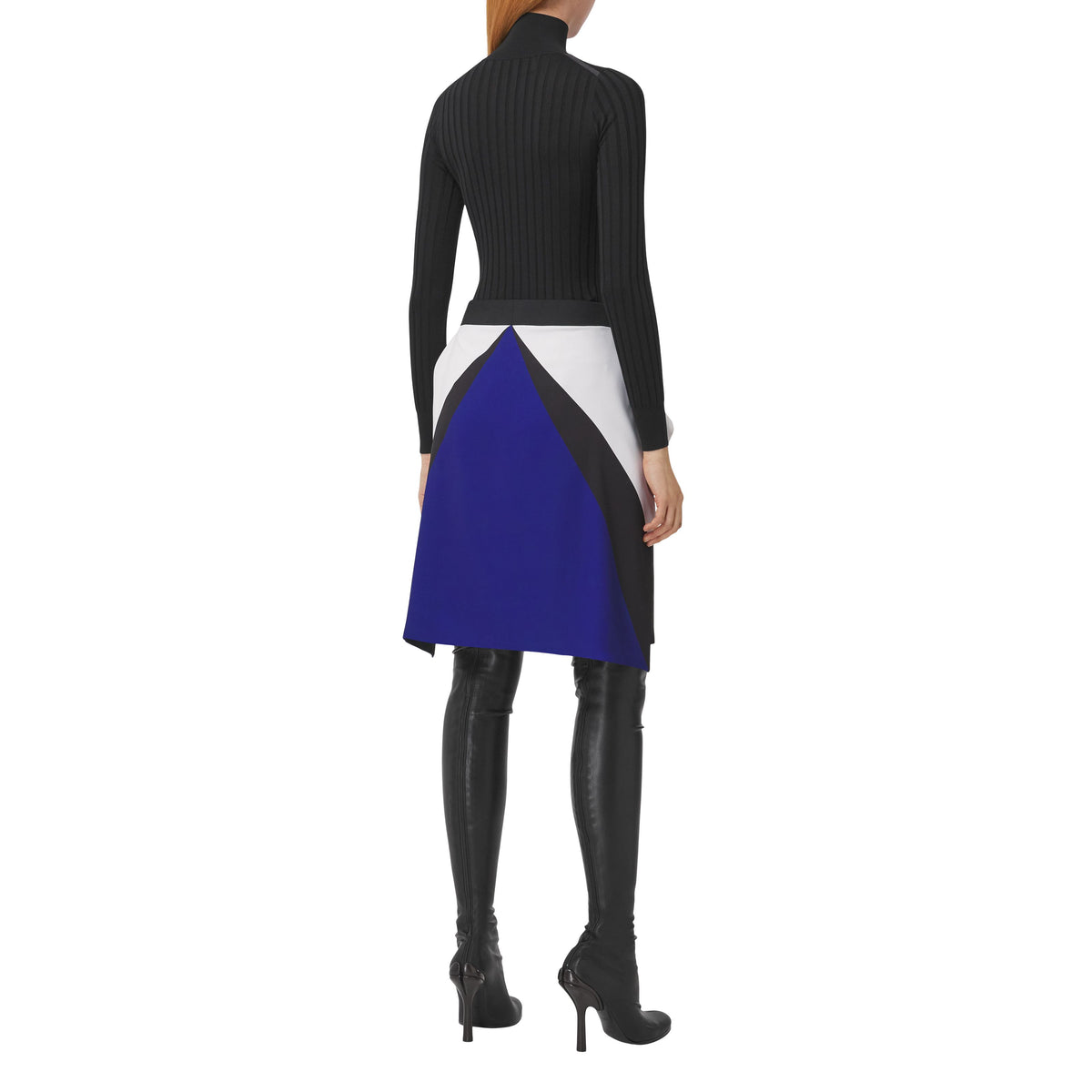 W KNIT T NECK NOIR