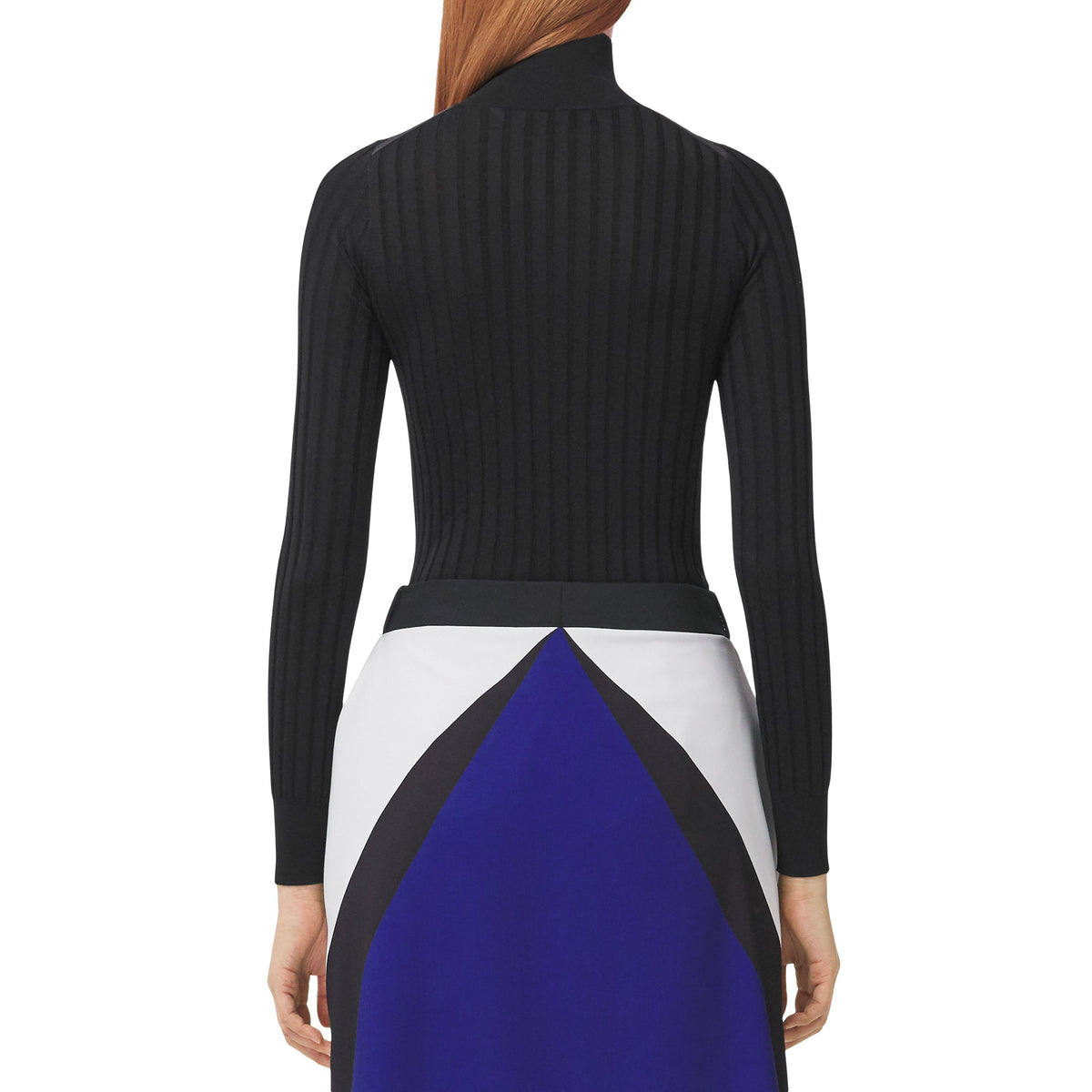 W KNIT T NECK NOIR
