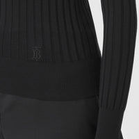 W KNIT T NECK NOIR