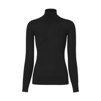 W KNIT T NECK NOIR