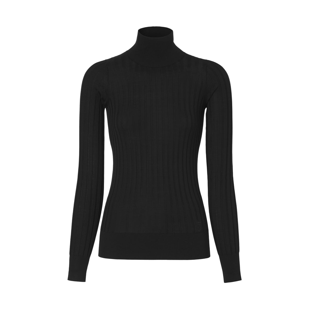W KNIT T NECK NOIR