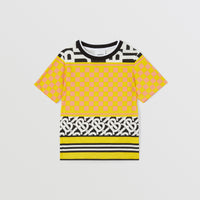 KID BOY SWEATERS Jaune acide (motif IP)