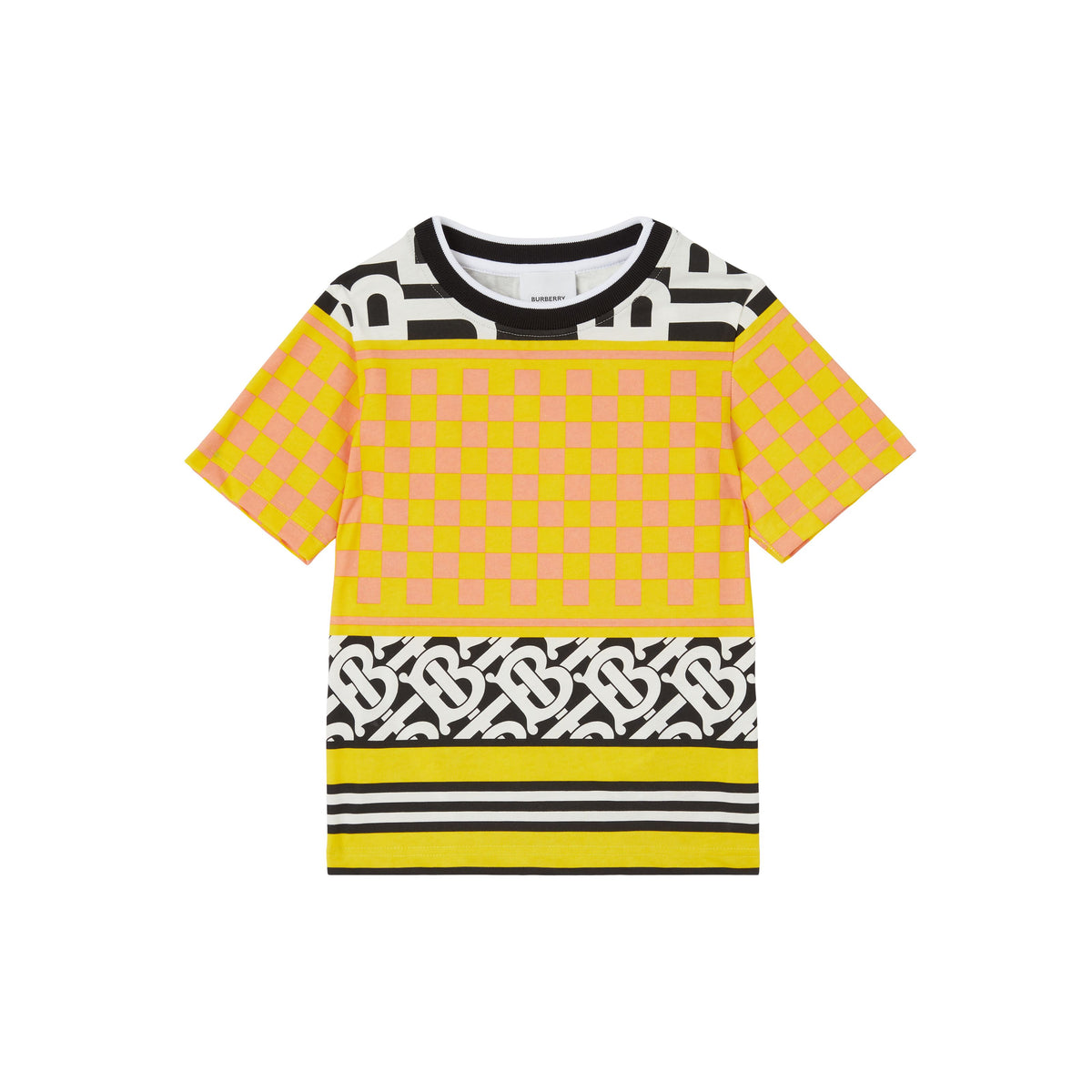 KID BOY SWEATERS Jaune acide (motif IP)