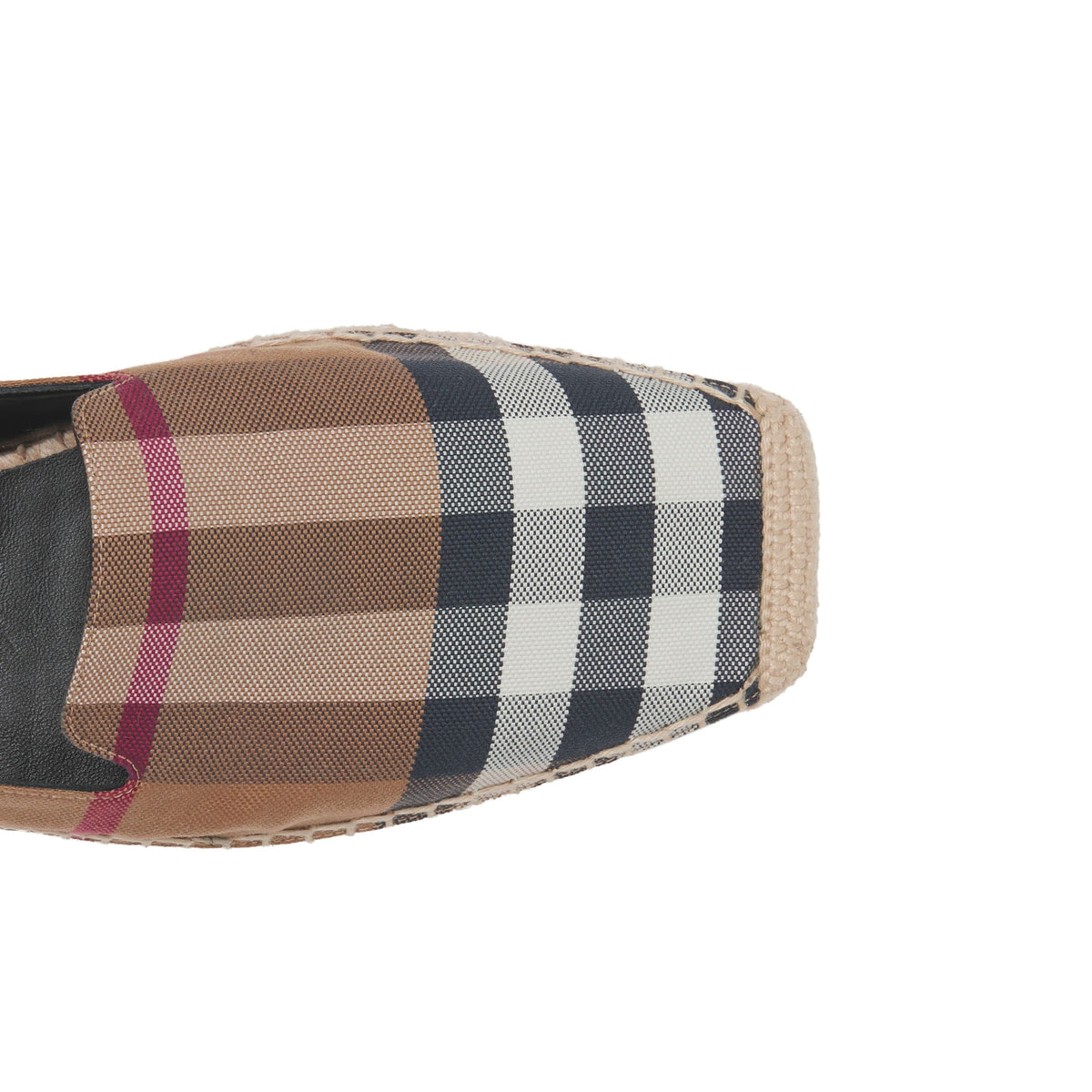 W ESPADRILLE BOULEAU CARREAUX MARRONS