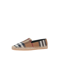 W ESPADRILLE BOULEAU CARREAUX MARRONS