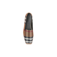 W ESPADRILLE BOULEAU CARREAUX MARRONS