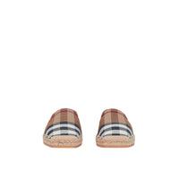 W ESPADRILLE BOULEAU CARREAUX MARRONS