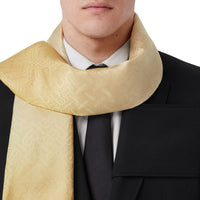 SILK SCARVES ROSE/JAUNE