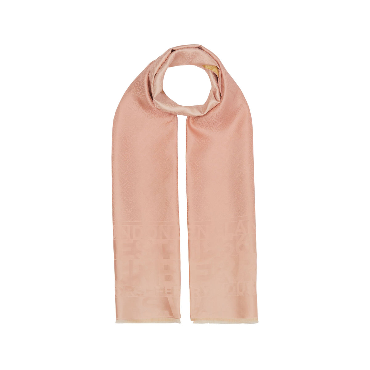 SILK SCARVES ROSE/JAUNE
