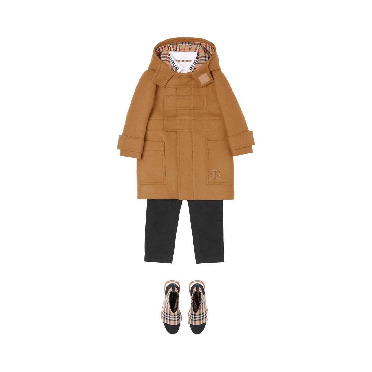 KID BOY COATS SABLE FONCÉ