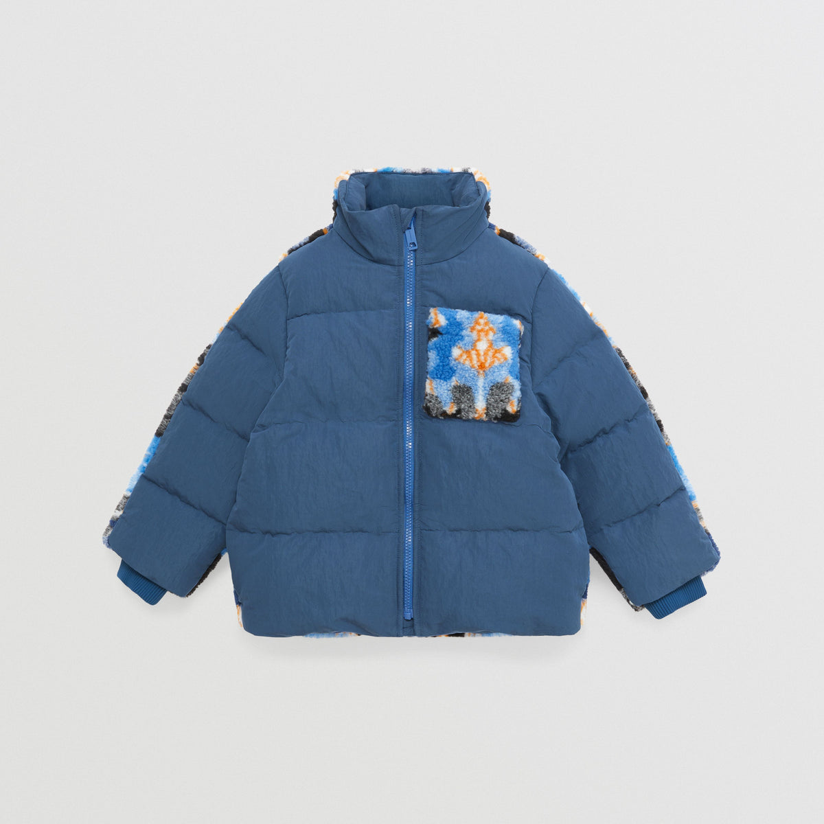 KID BOY PUFFER Bleu toile (motif IP)