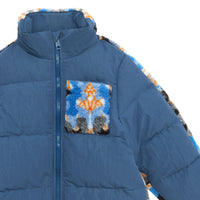 KID BOY PUFFER Bleu toile (motif IP)