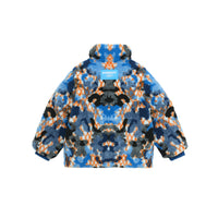 KID BOY PUFFER Bleu toile (motif IP)