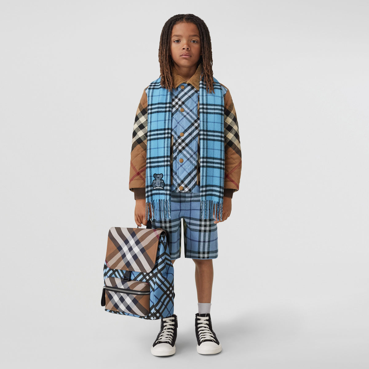 KID BOY SHORTS BLEU IP CHECK
