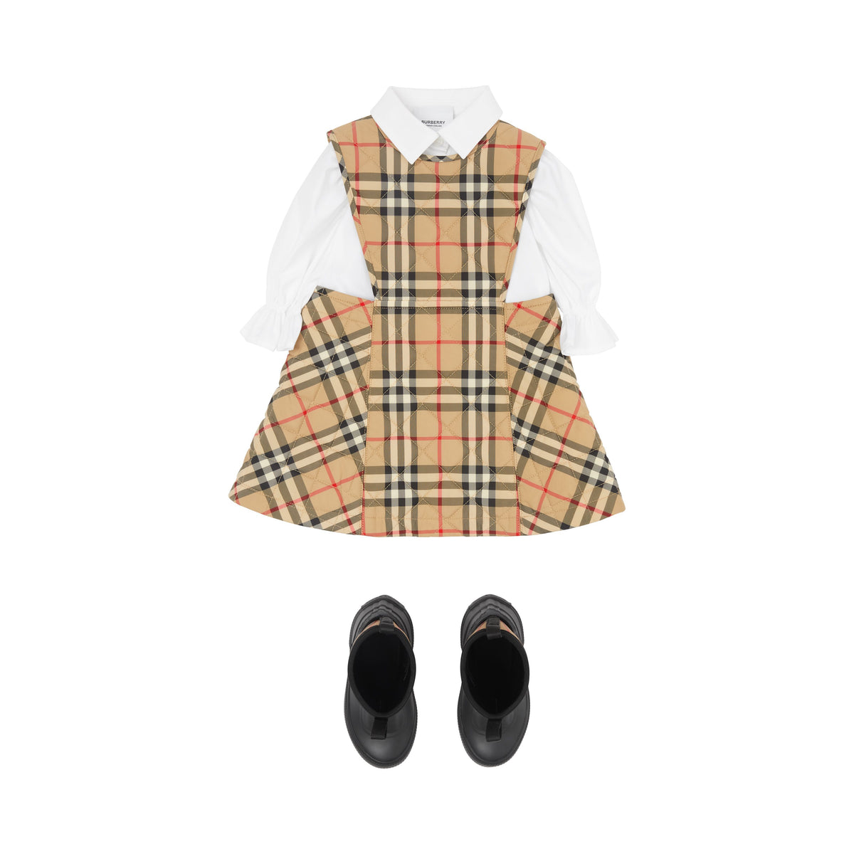 INF GIRL DRESSES ARCHIVE BEIGE IP CHK