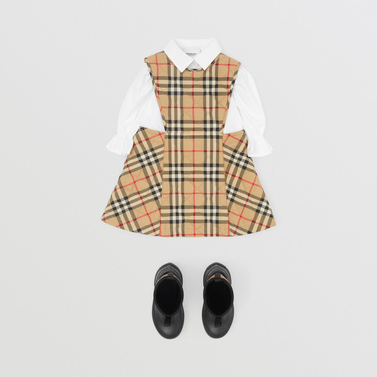 INF GIRL DRESSES ARCHIVE BEIGE IP CHK