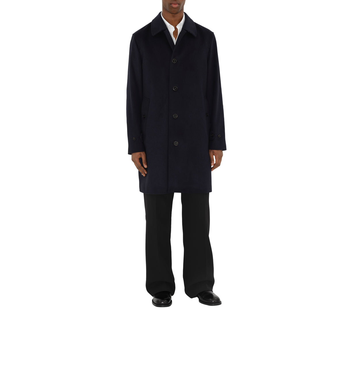M S BREASTED COAT LA MARINE DE MINUIT