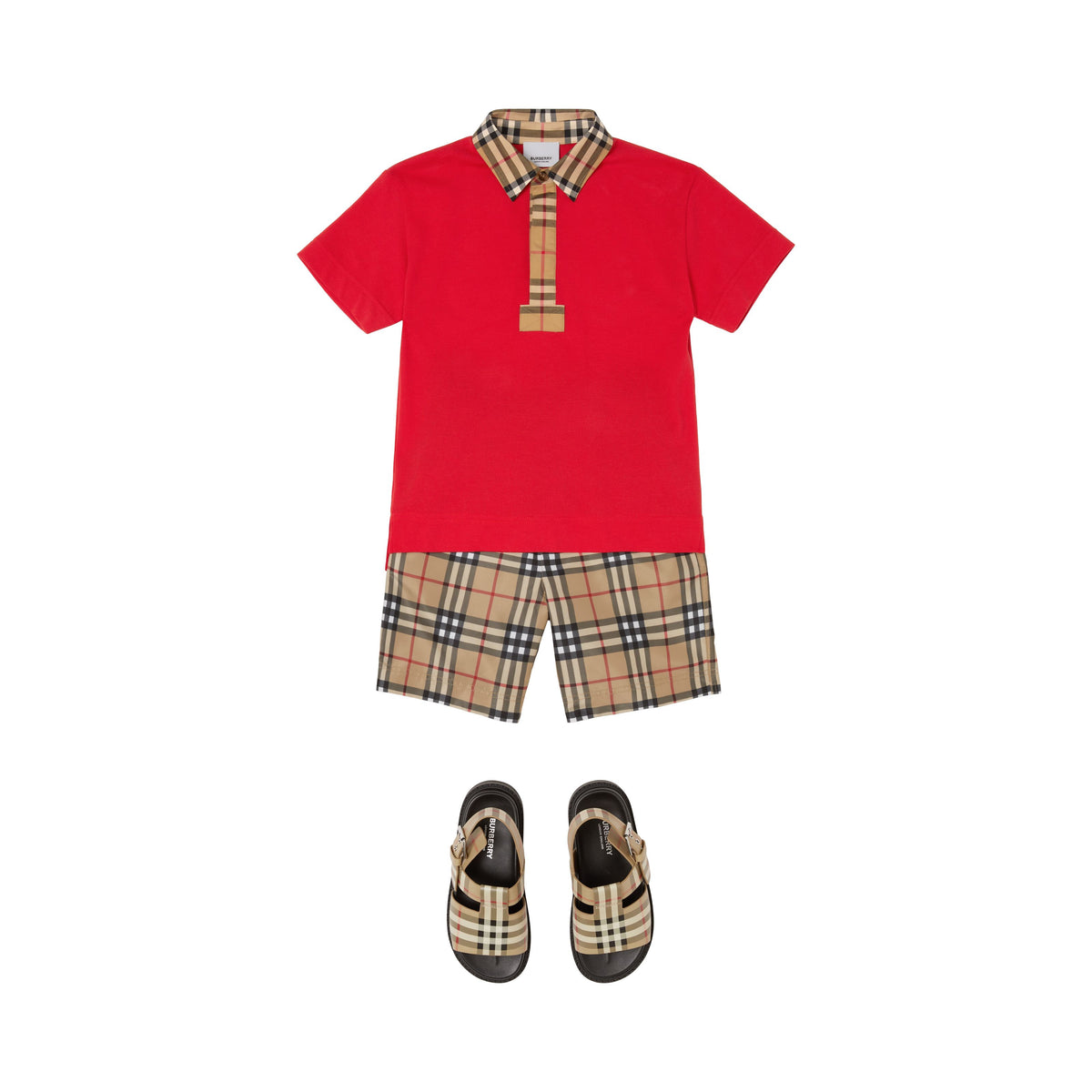 KID BOY SWIMWEAR ARCHIVE BEIGE IP CHK