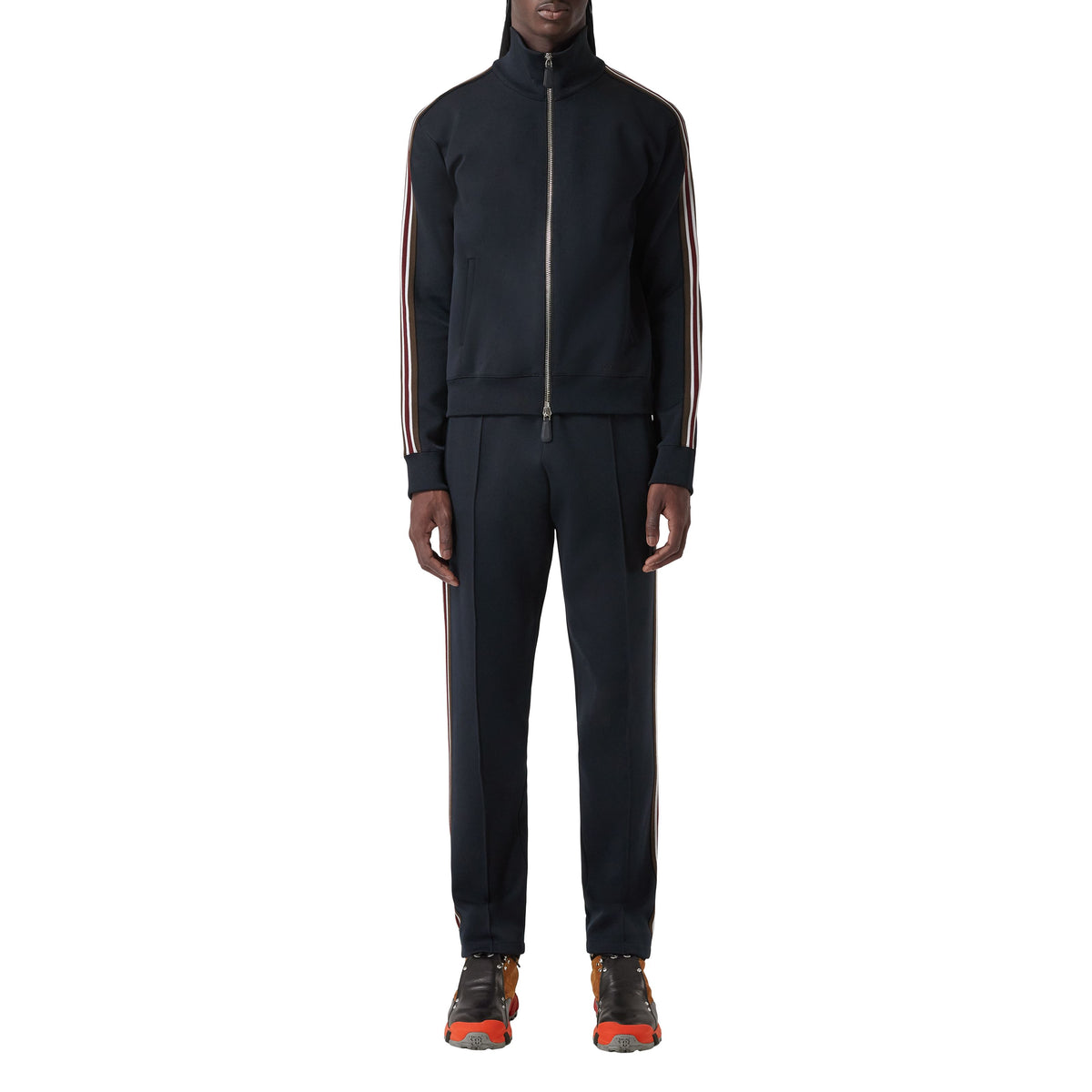 M KNIT JACKET MARINE FUMÉE