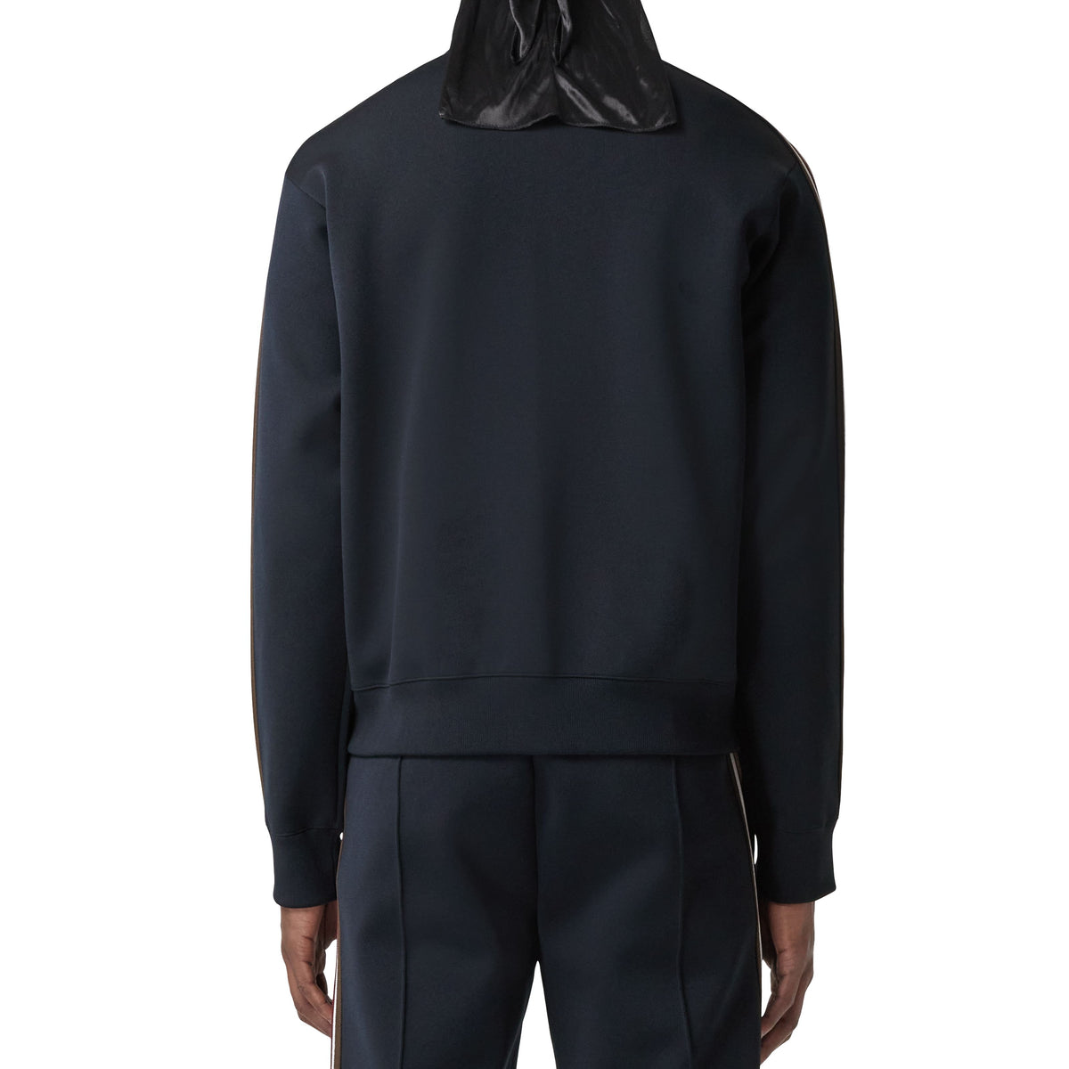 M KNIT JACKET MARINE FUMÉE