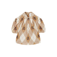 KID GIRL SHIRT&BLOUS FAWN SOFT IP PAT