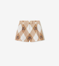 KID GIRL SHORTS FAWN SOFT IP PAT
