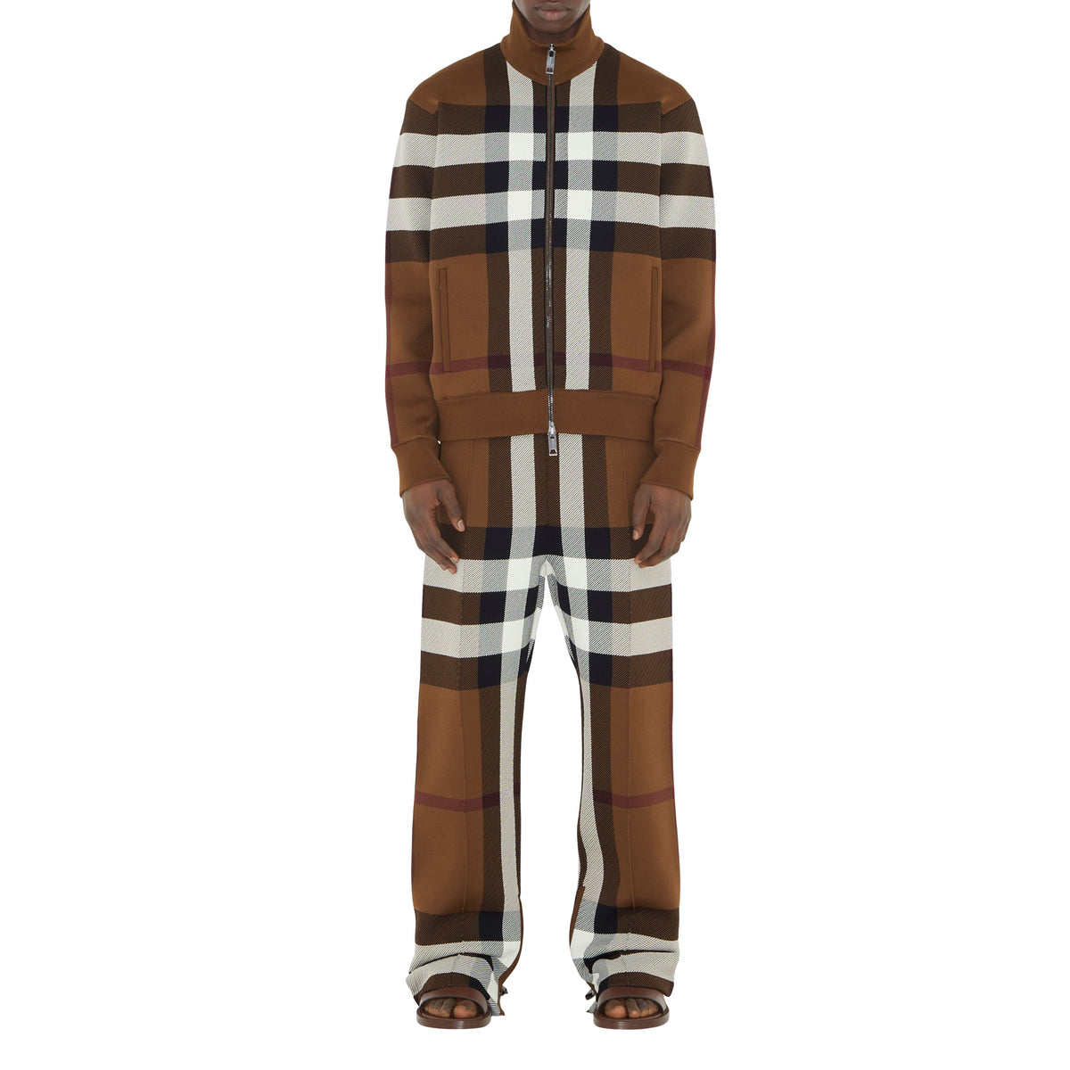 M KNIT JACKET BRUN BOULEAU FONCÉ