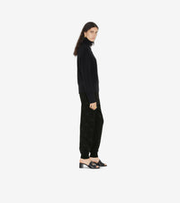 W JERSEY TROUSERS NOIR