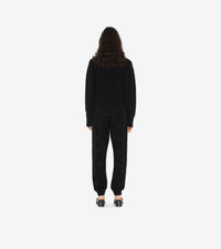 W JERSEY TROUSERS NOIR