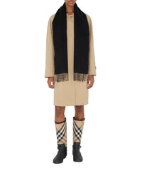 CASHMERE SCARVES ARC BEIGE/NOIR