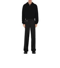 M KNIT HOODED NOIR