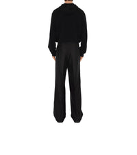 M KNIT HOODED NOIR