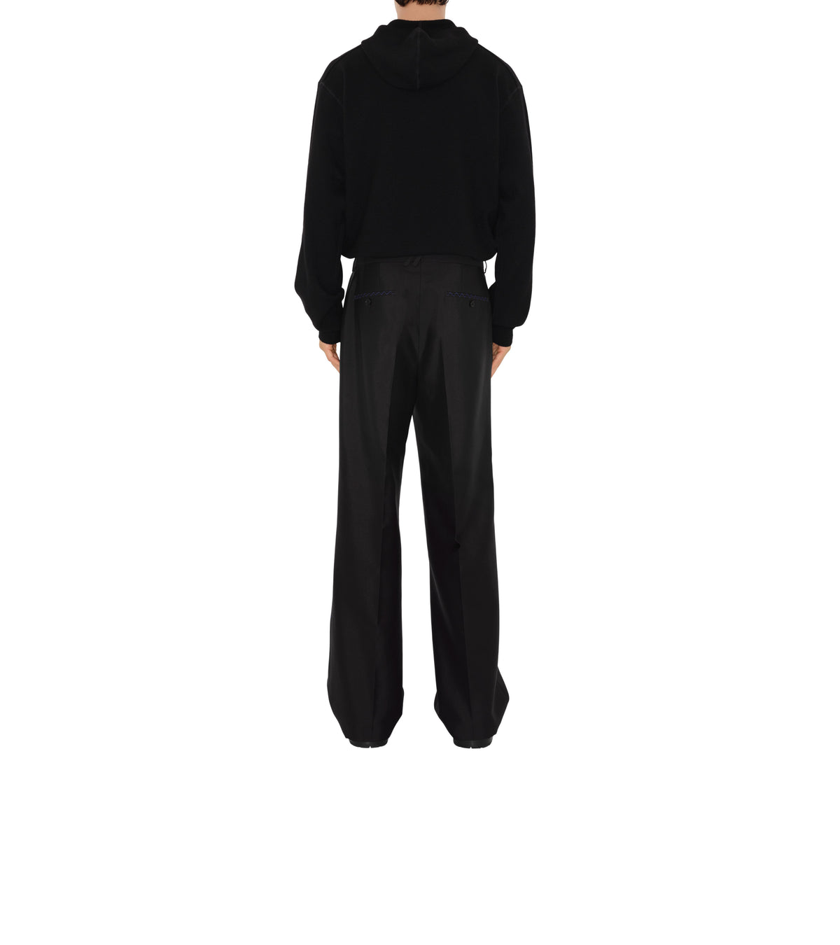 M KNIT HOODED NOIR