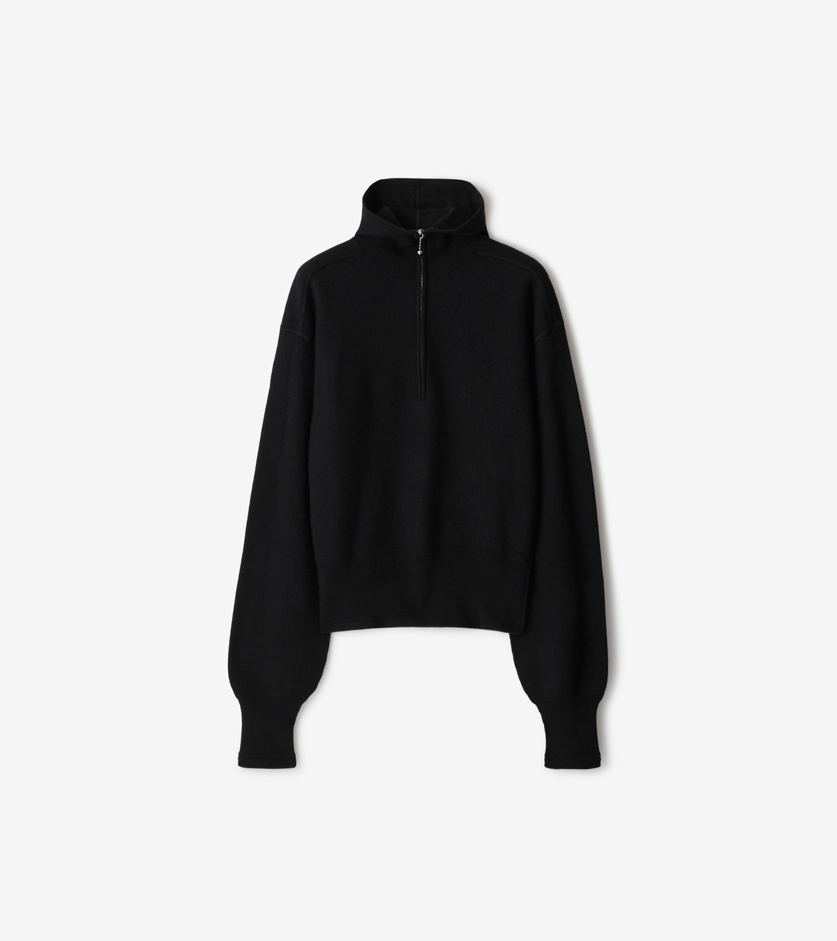 M KNIT HOODED NOIR