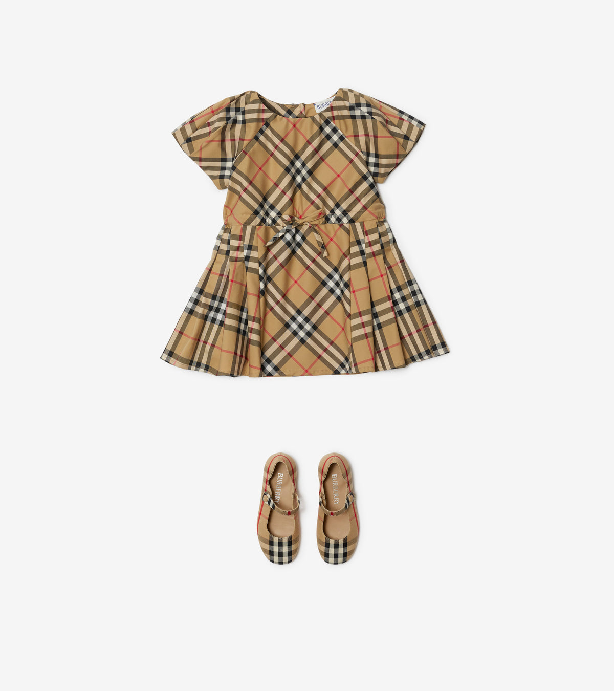 INF GIRL DRESSES ARCHIVE BEIGE IP CHK
