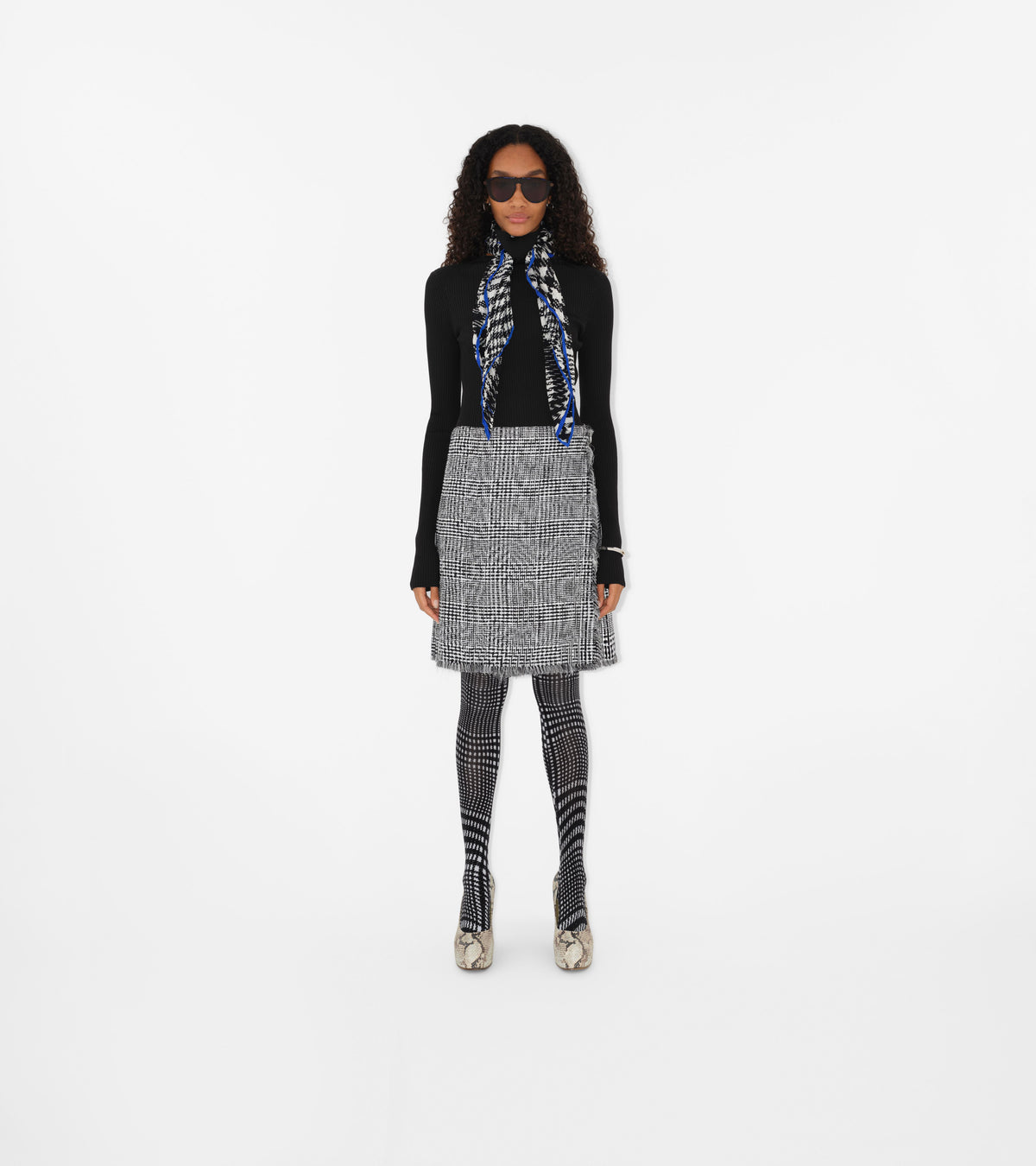 W KNIT T NECK NOIR
