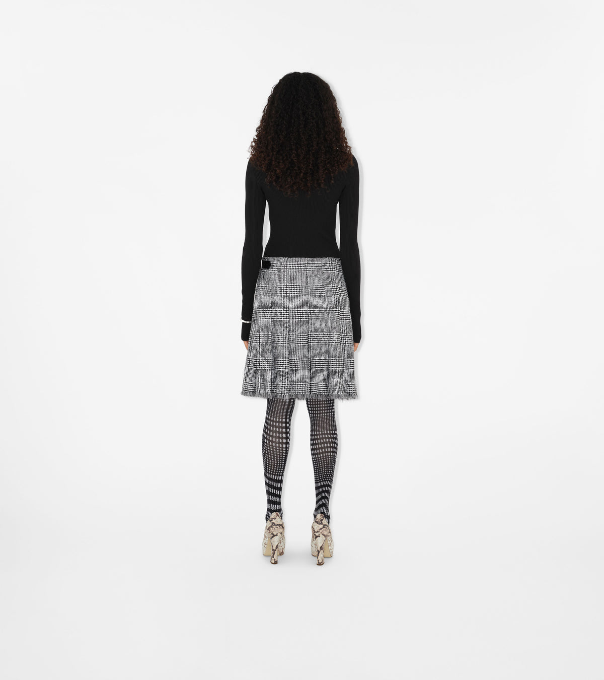 W KNIT T NECK NOIR