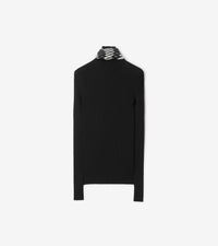 W KNIT T NECK NOIR