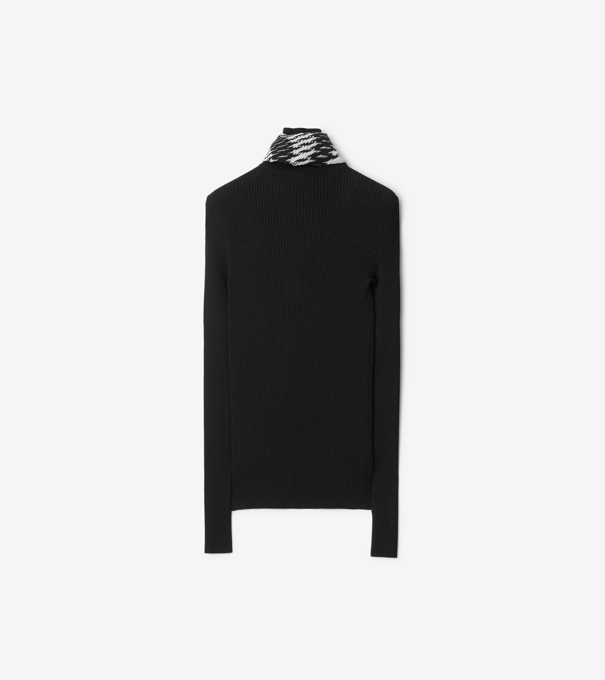 W KNIT T NECK NOIR