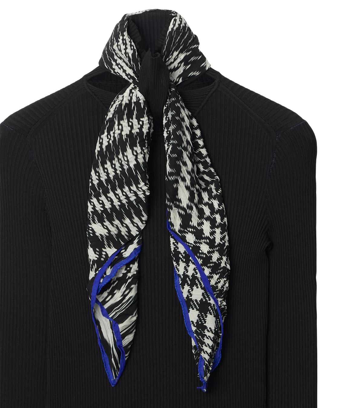 W KNIT T NECK NOIR
