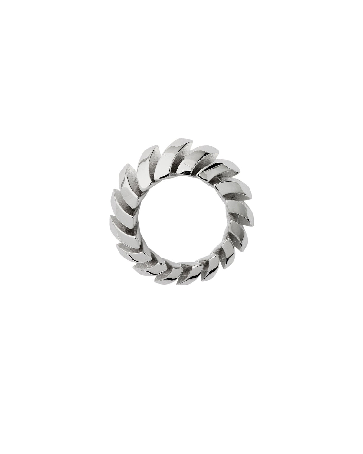 W RING ARGENT