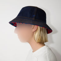 M BUCKET HAT INDIGO/PILIER