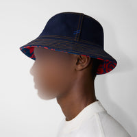 M BUCKET HAT INDIGO/PILIER