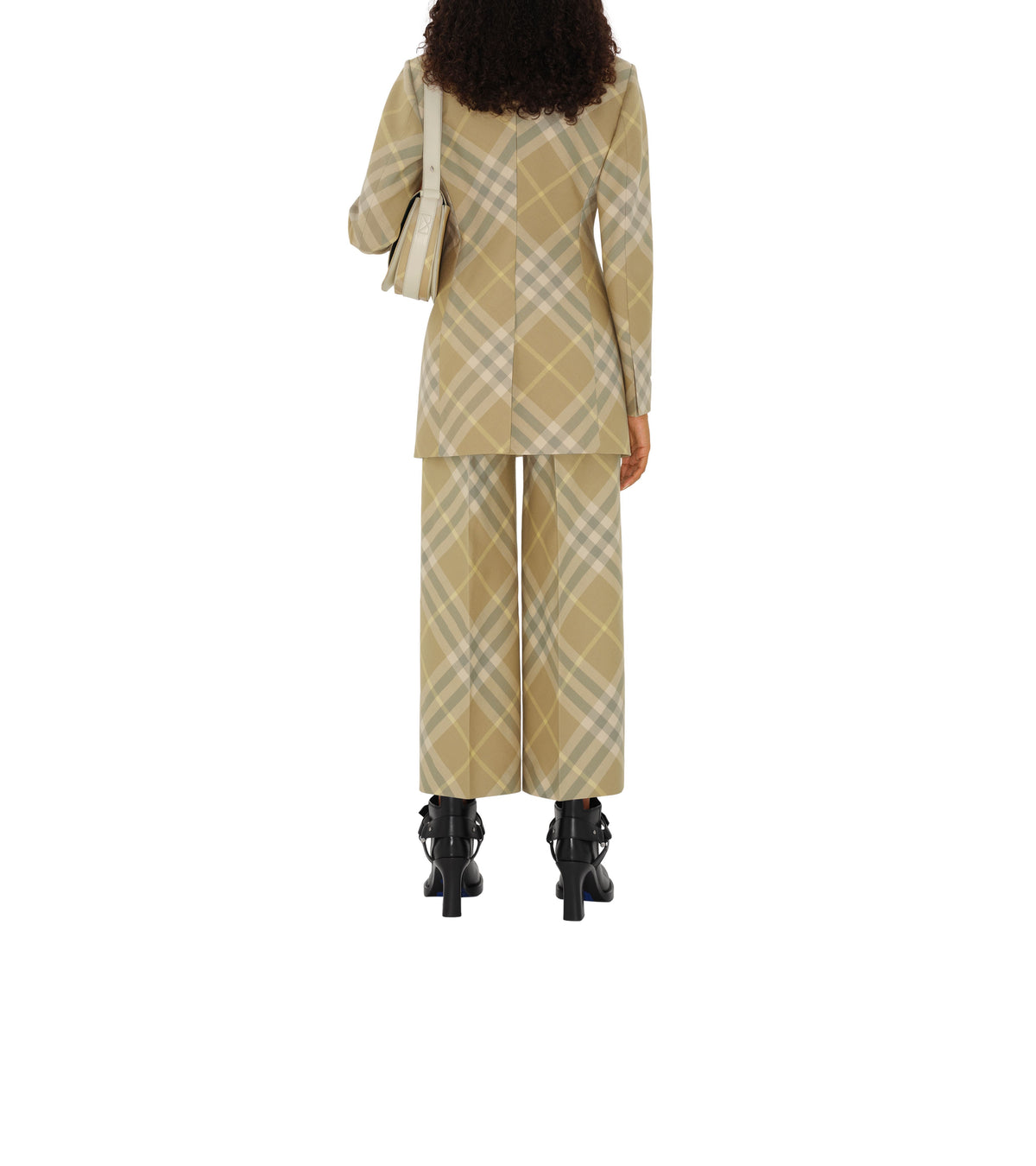 W  STRAIGHT TROUSERS FLAX IP CHECK