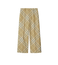 W  STRAIGHT TROUSERS FLAX IP CHECK