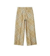 W  STRAIGHT TROUSERS FLAX IP CHECK