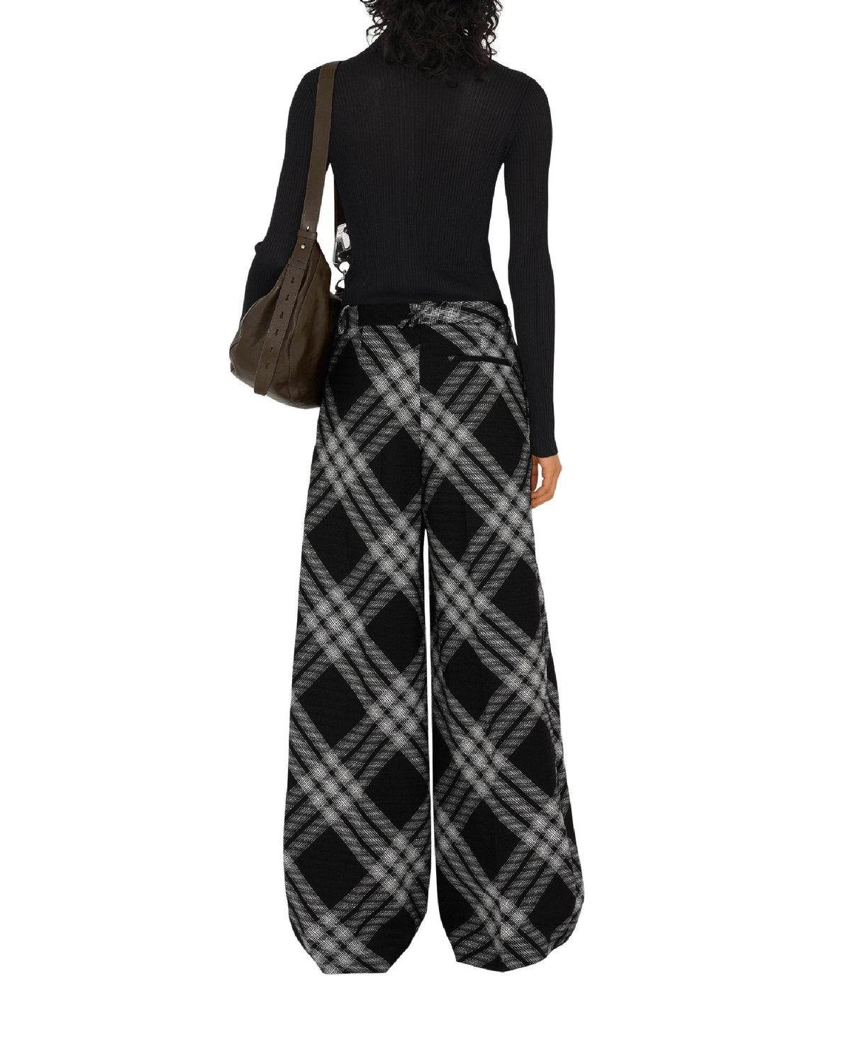 W KNIT POLO NOIR